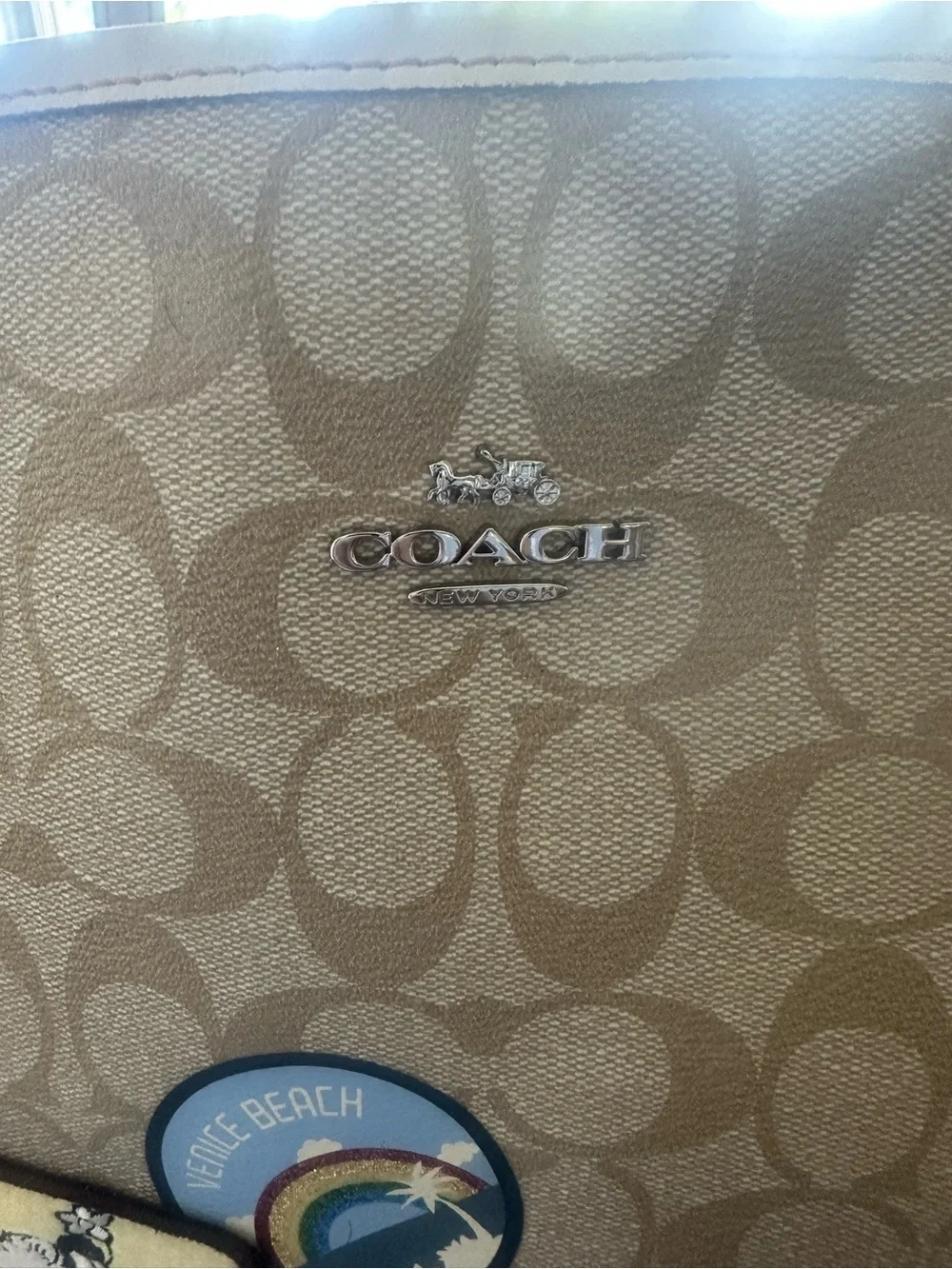 Coach tote beige